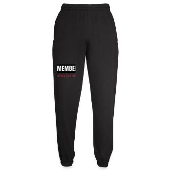 Member Lettering Bar - Member Club - Unisex Joggers - black - Front - AI Model Female 172 light (172cm)