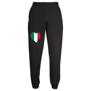 Italian heart - Unisex Joggers - black - Front - AI Model Female 172 light (172cm)