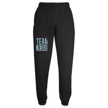 Team Jesus - Unisex Joggers - black - Front - AI Model Female 172 light (172cm)