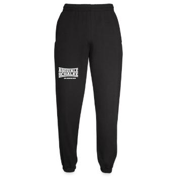 Asozialer Schalker Gelsenkirchen | Farbe änderbar - Unisex Jogginghose - Schwarz - Vorne - AI Model Female 172 light (172cm)