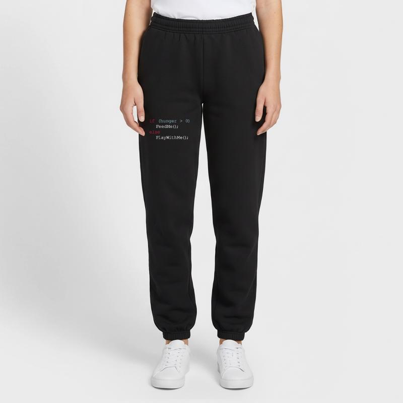 If hunger feed me else play with me - JavaScript Unisex Joggers