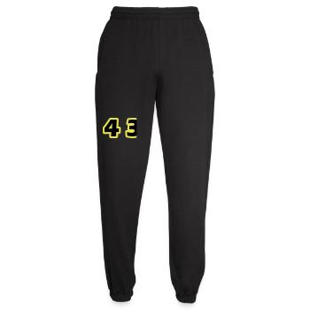43 Number symbol - Unisex Joggers - black - Front - AI Model Female 172 light (172cm)