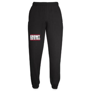 Growth Can Be Messy Personal Growth Quote Logo - Unisex Joggers - black - Front - AI Model Female 172 light (172cm)