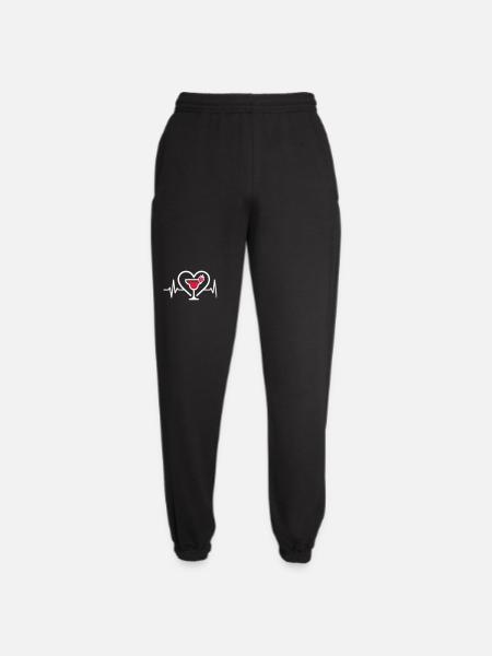 Daiquiri Heart Strawberry Cocktail - Unisex Joggers - black