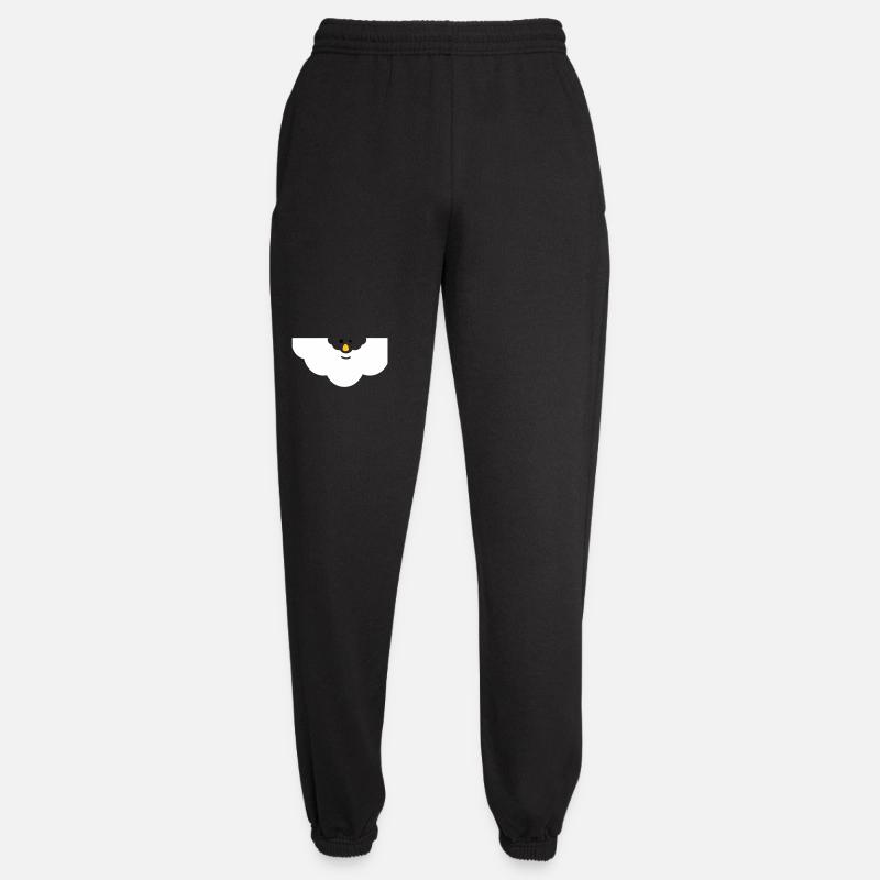 Kuschelige Wolken-Gesicht - Unisex Jogginghose - Schwarz