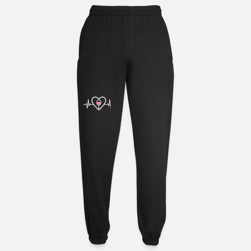 Cœur + Vin Rosé – Passion Rosé - Pantalon de jogging unisexe - noir