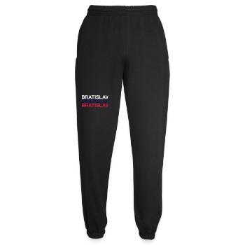 BRATISLAVA Slovakia Slovakia Flag - Unisex Joggers - black - Front - AI Model Female 172 light (172cm)