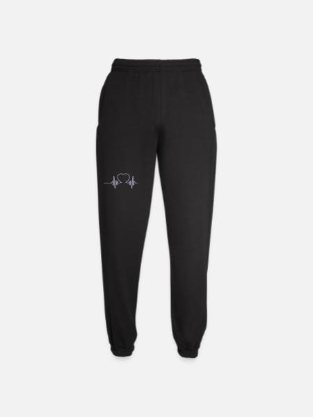 Heartbeat Beat - Unisex Joggers - black