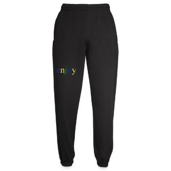 enjoy - Unisex Joggers - black - Front - AI Model Female 172 light (172cm)