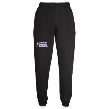 Marathon 2026 Runner Silhouettes - Unisex Joggers - black - Front - AI Model Female 172 light (172cm)