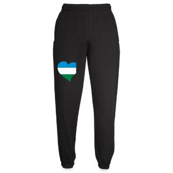 Jämtland heart - Unisex Joggers - black - Front - AI Model Female 172 light (172cm)