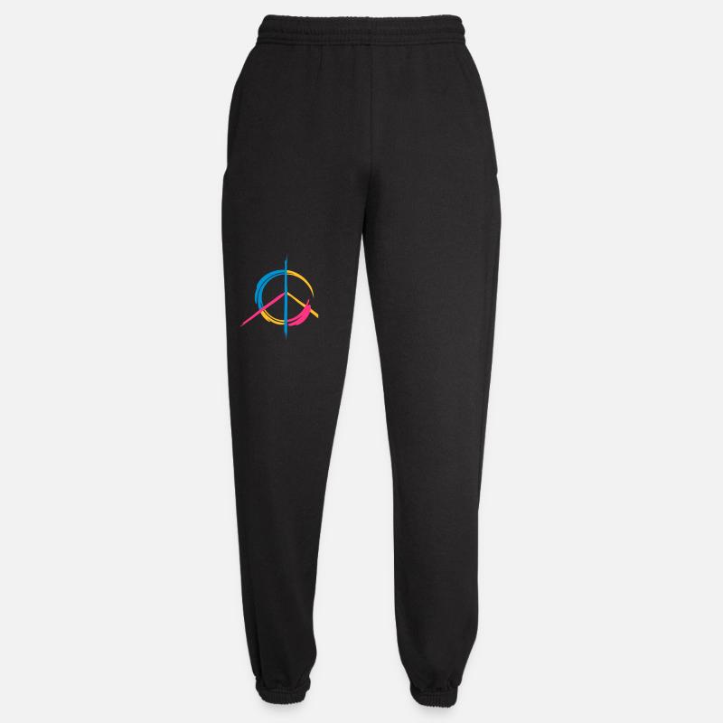 Friedenssymbol - Unisex Jogginghose - Schwarz