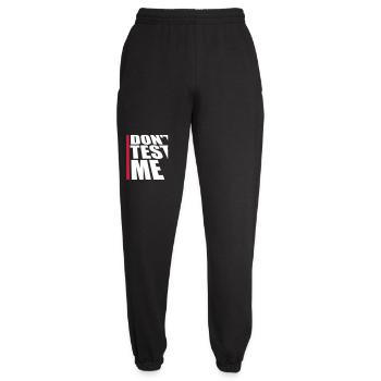 Ne me teste pas coquine, citation drôle de logo - Pantalon de jogging unisexe - noir - Devant - AI Model Female 172 light (172cm)