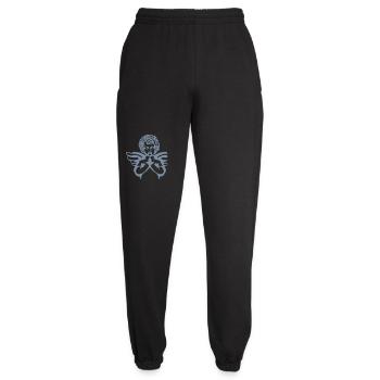Heart angel with wings - Unisex Joggers - black - Front - AI Model Female 172 light (172cm)