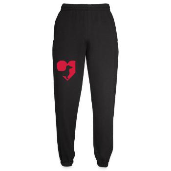Dackel - Unisex Jogginghose - Schwarz - Vorne - AI Model Female 172 light (172cm)
