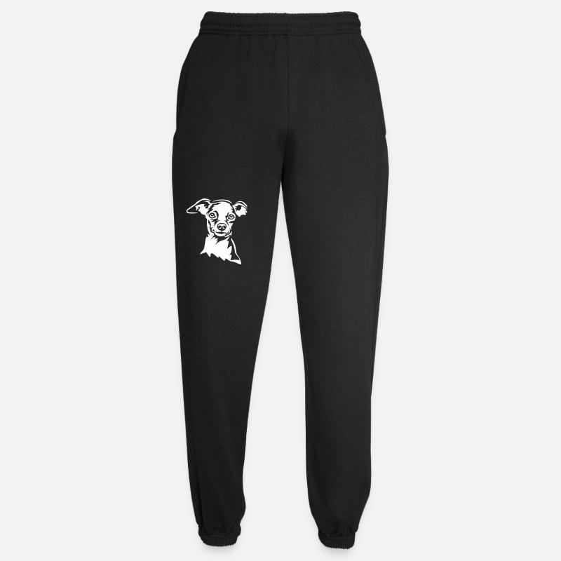 Zwergpinscher Kopf "Black Edition" - Unisex Jogginghose - Schwarz