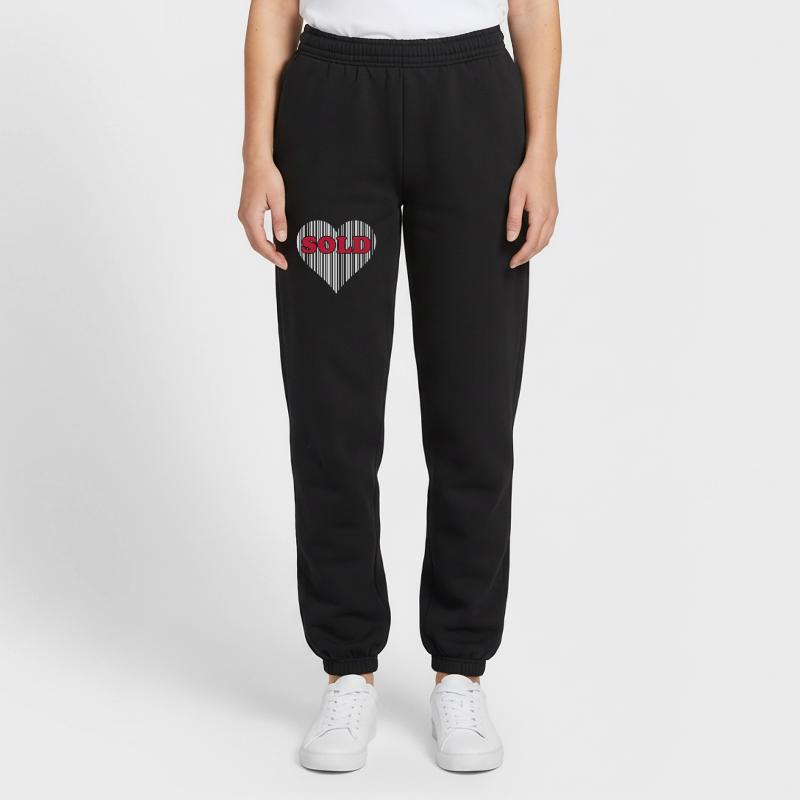 Herz Barcode Liebe – Sold Code Strichcode Geschenk Unisex Jogginghose