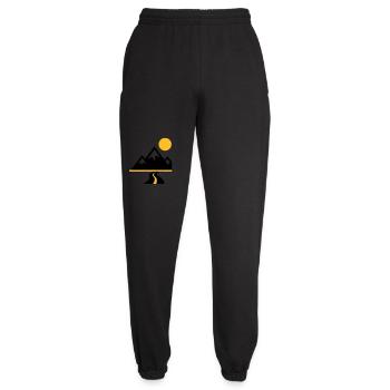 Chemins de montagne Voyage en nature - Pantalon de jogging unisexe - noir - Devant - AI Model Female 172 light (172cm)