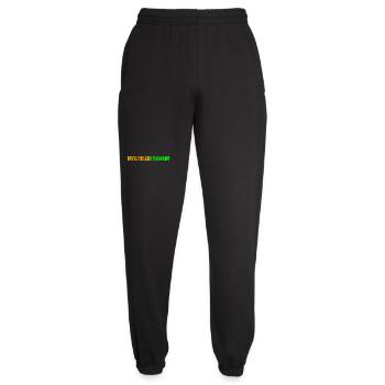 Living My Okayest Life Funny Mediocre Saying - Unisex Joggers - black - Front - AI Model Female 172 light (172cm)