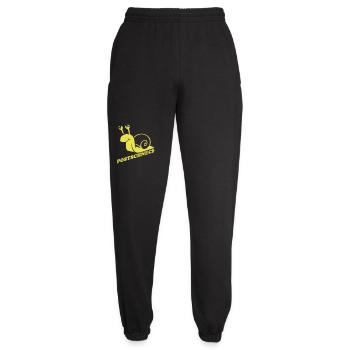 Gelbe Schnecke Retro-Logo Post - Unisex Jogginghose - Schwarz - Vorne - AI Model Female 172 light (172cm)