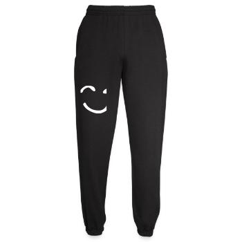 The winking face - Unisex Joggers - black - Front - AI Model Female 172 light (172cm)