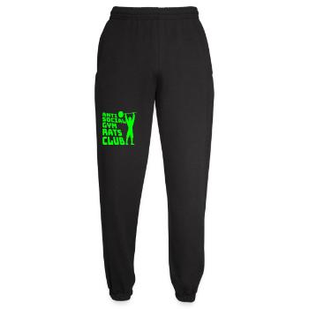 Anti Social Gym Rats Club Lustig Fitness Spruch - Unisex Jogginghose - Schwarz - Vorne - AI Model Female 172 light (172cm)