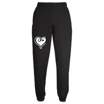 Herz Symbol - Unisex Jogginghose - Schwarz - Vorne - AI Model Female 172 light (172cm)
