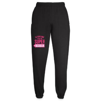 Je suis une super maman - Fête des Mères - Pantalon de jogging unisexe - noir - Devant - AI Model Female 172 light (172cm)