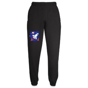 Space Rocket Illustration - Unisex Joggers - black - Front - AI Model Female 172 light (172cm)