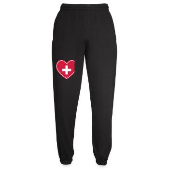 Icône Medical Heart Cross Healthcare - Pantalon de jogging unisexe - noir - Devant - AI Model Female 172 light (172cm)