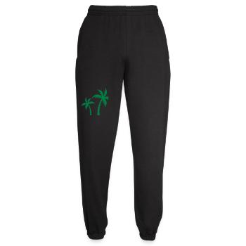 Palmen Silhouette Grün – Tropen Design - Unisex Jogginghose - Schwarz - Vorne - AI Model Female 172 light (172cm)