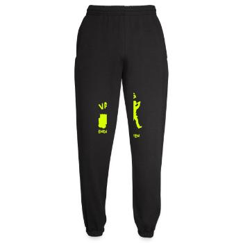 vatertag Sprüche Endlich mit profis saufen - Unisex Jogginghose - Schwarz - Vorne - AI Model Female 172 light (172cm)