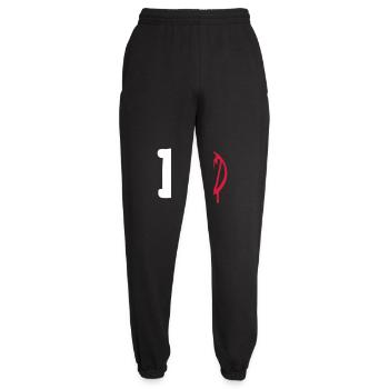 J’aime Heavy Metal Hard Rock Musique Main Geste Coeur - Pantalon de jogging unisexe - noir - Devant - AI Model Female 172 light (172cm)