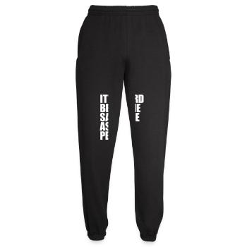 being old people age - Unisex Jogginghose - Schwarz - Vorne - AI Model Female 172 light (172cm)