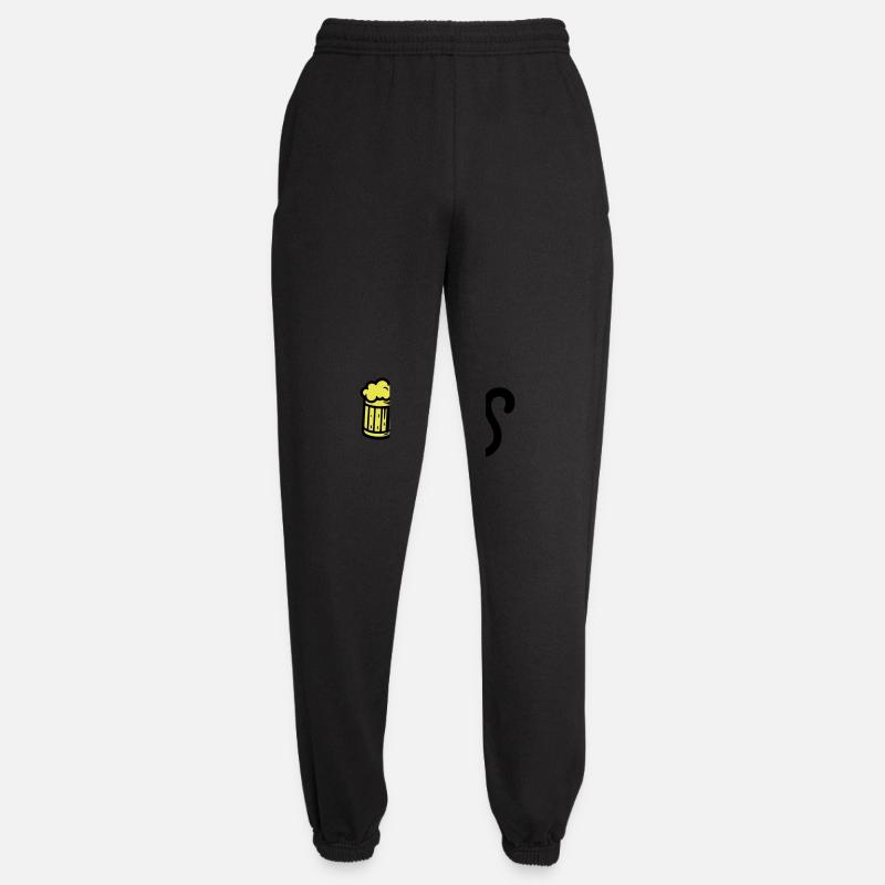 Monkey Beer Drinking - Unisex Joggers - black