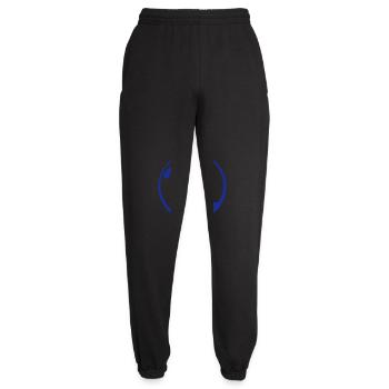Einhorn Klippe Mond Berg Nacht Umriss Silhouette - Unisex Jogginghose - Schwarz - Vorne - AI Model Female 172 light (172cm)