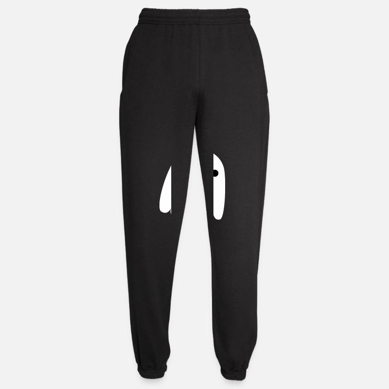 ghostie in white smiling - Unisex Joggers - black