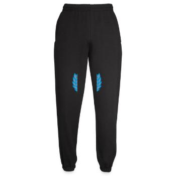 Laurel Wreath Brain Stars Coat of Arms - Unisex Joggers - black - Front - AI Model Female 172 light (172cm)