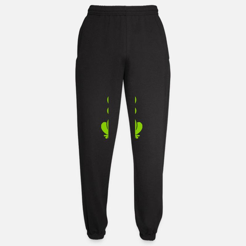 Bande dessinée douce grenouille assise - Pantalon de jogging unisexe - noir