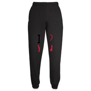 i love you - Unisex Joggers - black - Front - AI Model Female 172 light (172cm)