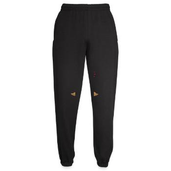 Vulkan Ausbruch Design - Unisex Jogginghose - Schwarz - Vorne - AI Model Female 172 light (172cm)