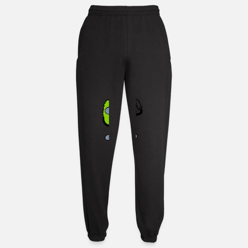 Comic skeptisches Gesicht Monster - Unisex Jogginghose - Schwarz