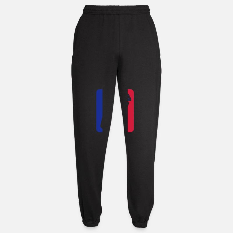 Tasse à café rouge bleu - Pantalon de jogging unisexe - noir