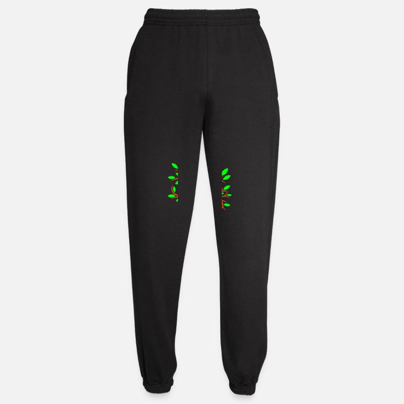 Tree Beautiful Leaves Nature Forest Tree Silhouette - Unisex Joggers - black