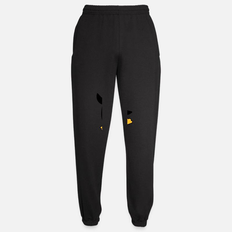 Happy cute penguin dancing - Unisex Joggers - black
