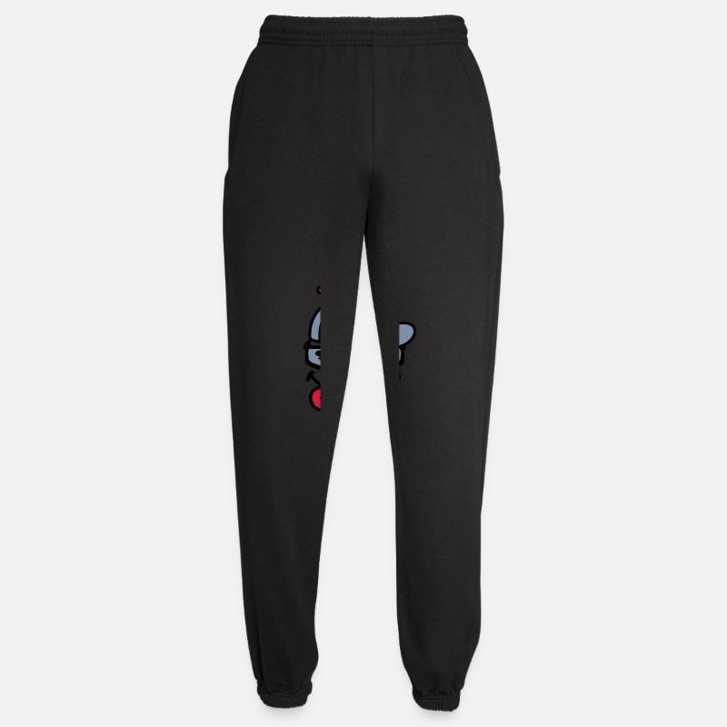 Comic Gesicht Propellermütze Windrad - Unisex Jogginghose - Schwarz