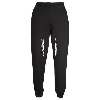 Party Crew Celebrate Costume Homme Nœud papillon Équipe Amis - Pantalon de jogging unisexe - noir - Devant - AI Model Female 172 light (172cm)