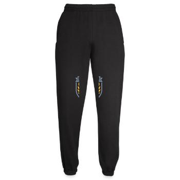 I have two daughters - Unisex Jogginghose - Schwarz - Vorne - AI Model Female 172 light (172cm)