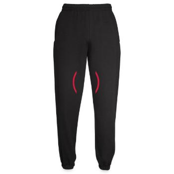Silhouette Bald Man Logo - Unisex Joggers - black - Front - AI Model Female 172 light (172cm)