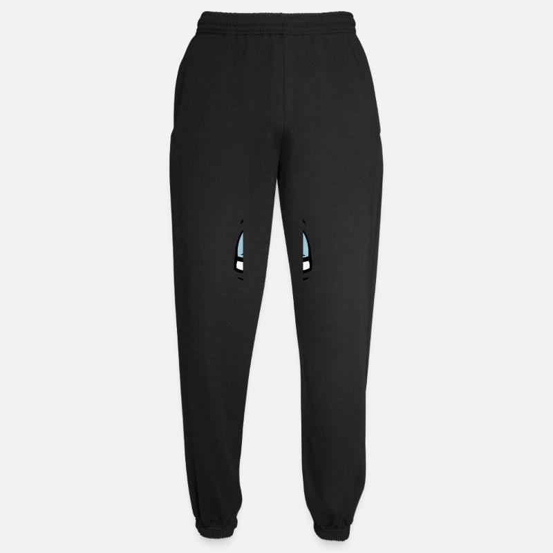 Skeptical Comic Face Judgmental Gaze - Unisex Joggers - black